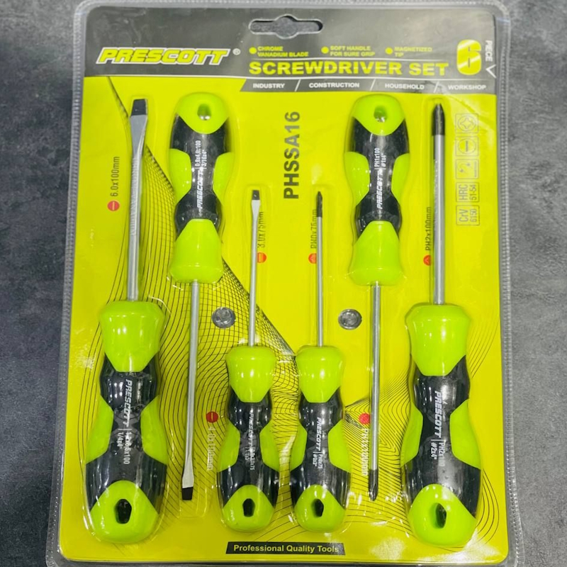 Prescott 6-piece screwdriver set PHSSA16